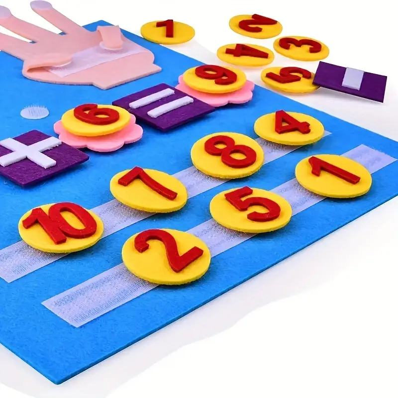 pen and number shape early learning felt board blue colorful suitable for halloween birthday christmas and thanksgiving gifts 4