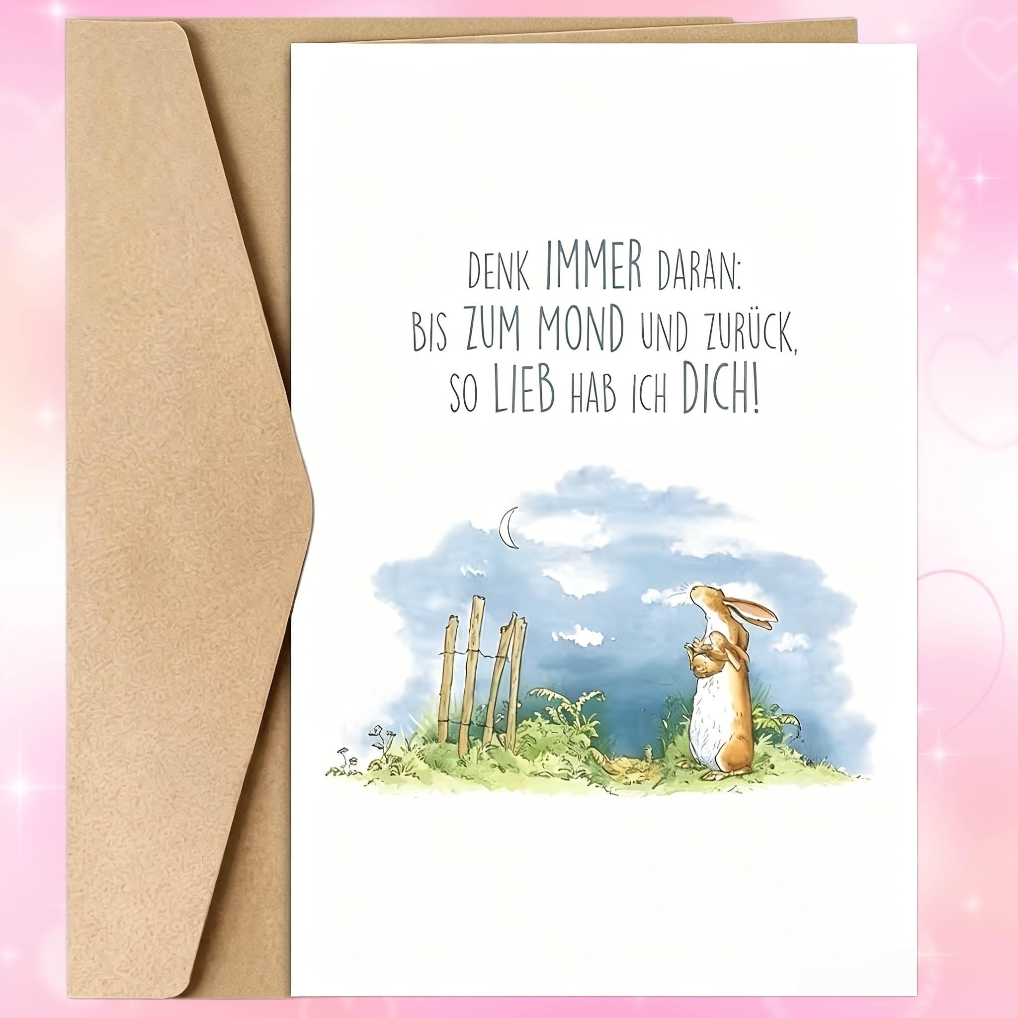 TEMU A Unique German Birthday Card With Envelope, Suitable For Families, , Men And Women, Neighbors, Small Business Items, Unusual Items, Thank-you