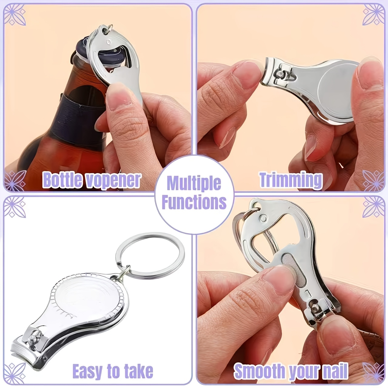 Custom 23pcs Nail Clipper Set with Multi-Purpose Tools