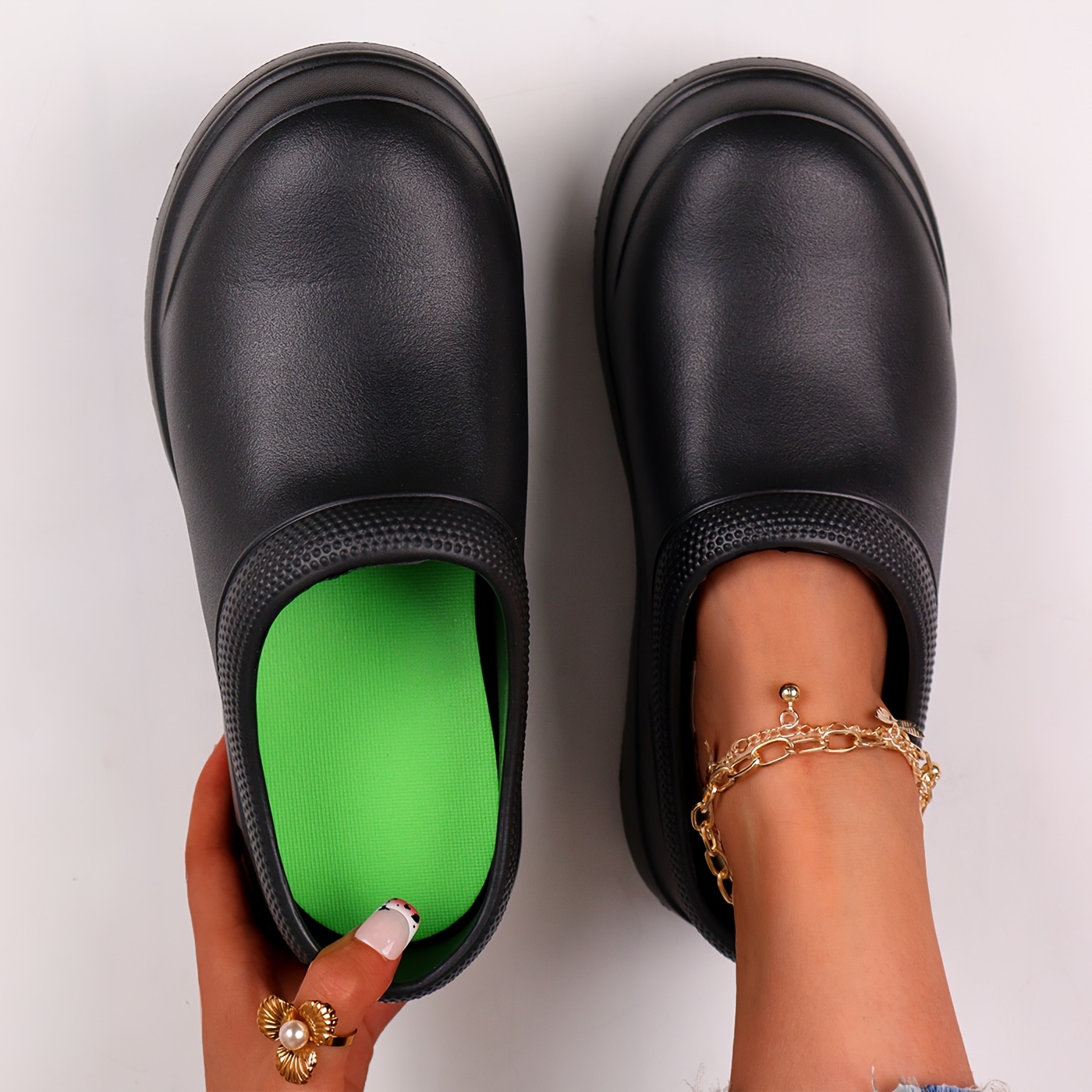 women's slip-resistant high quality winter clogs non-slip chef