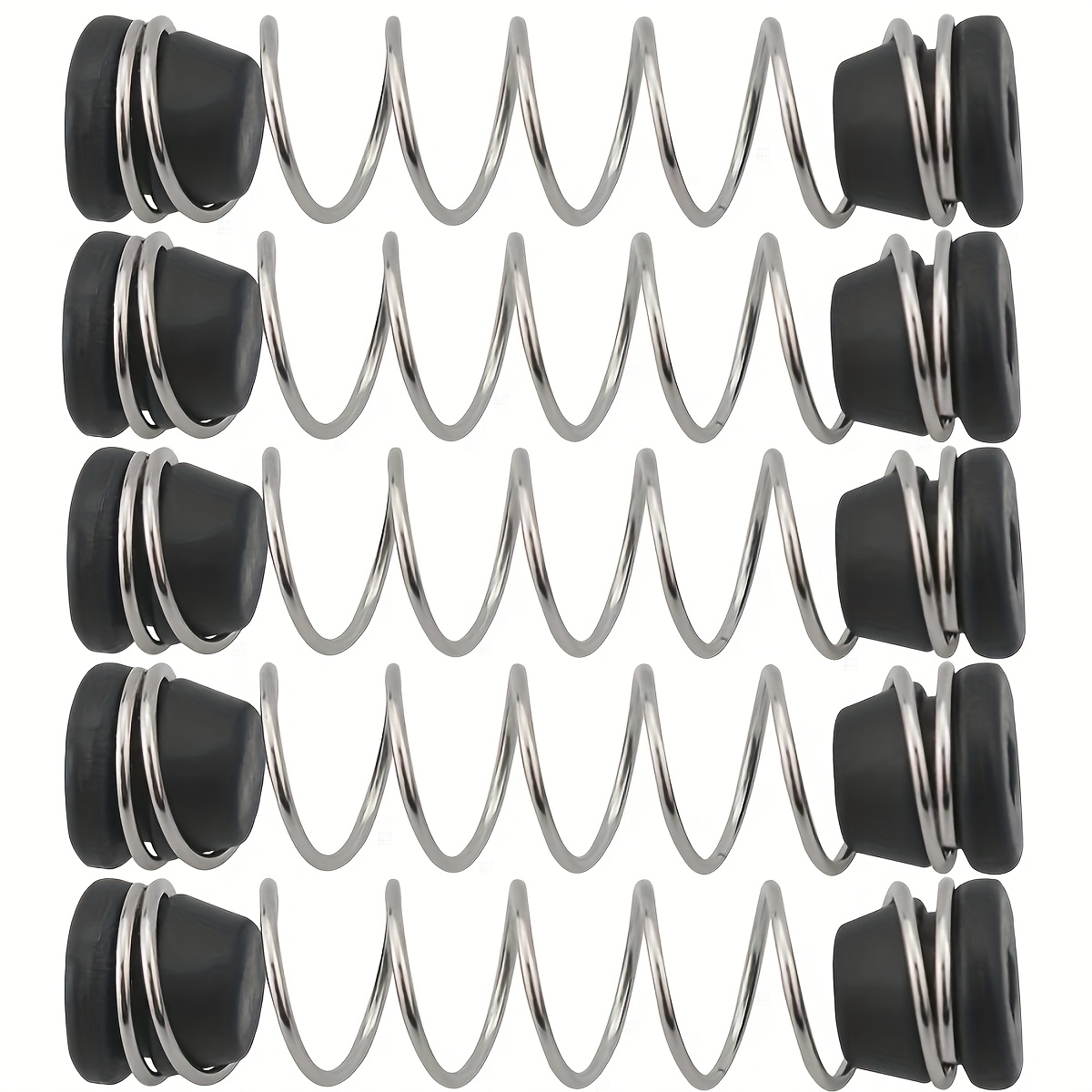 TEMU 5pcs Garden Pruning Shears Spring Set - Durable Cutter Trigger With Rubber Base, Multi-specification For Lawn & Garden Tool Accessories, No