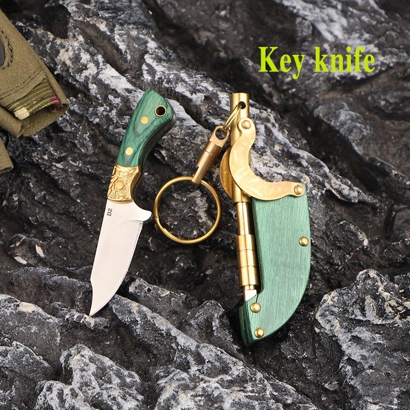 

1pc Portable Pocket Knife High-grade Multi-function Pocket Knife Key Chain Knife Box Knife Express Knife Fruit Skin Knife