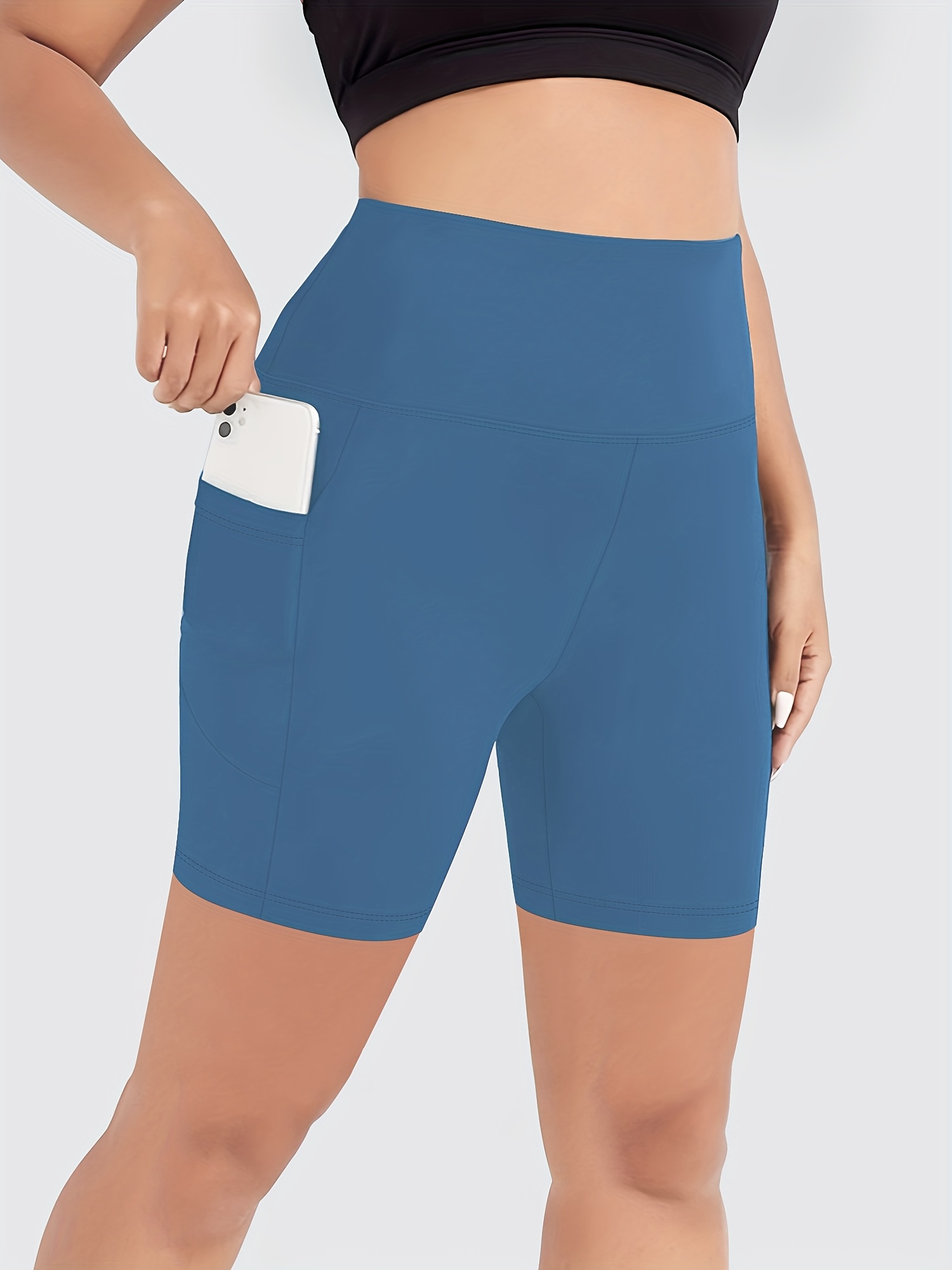 Pantaloncini Short Elasticizzati Shorts Sportivi Donna A Vita