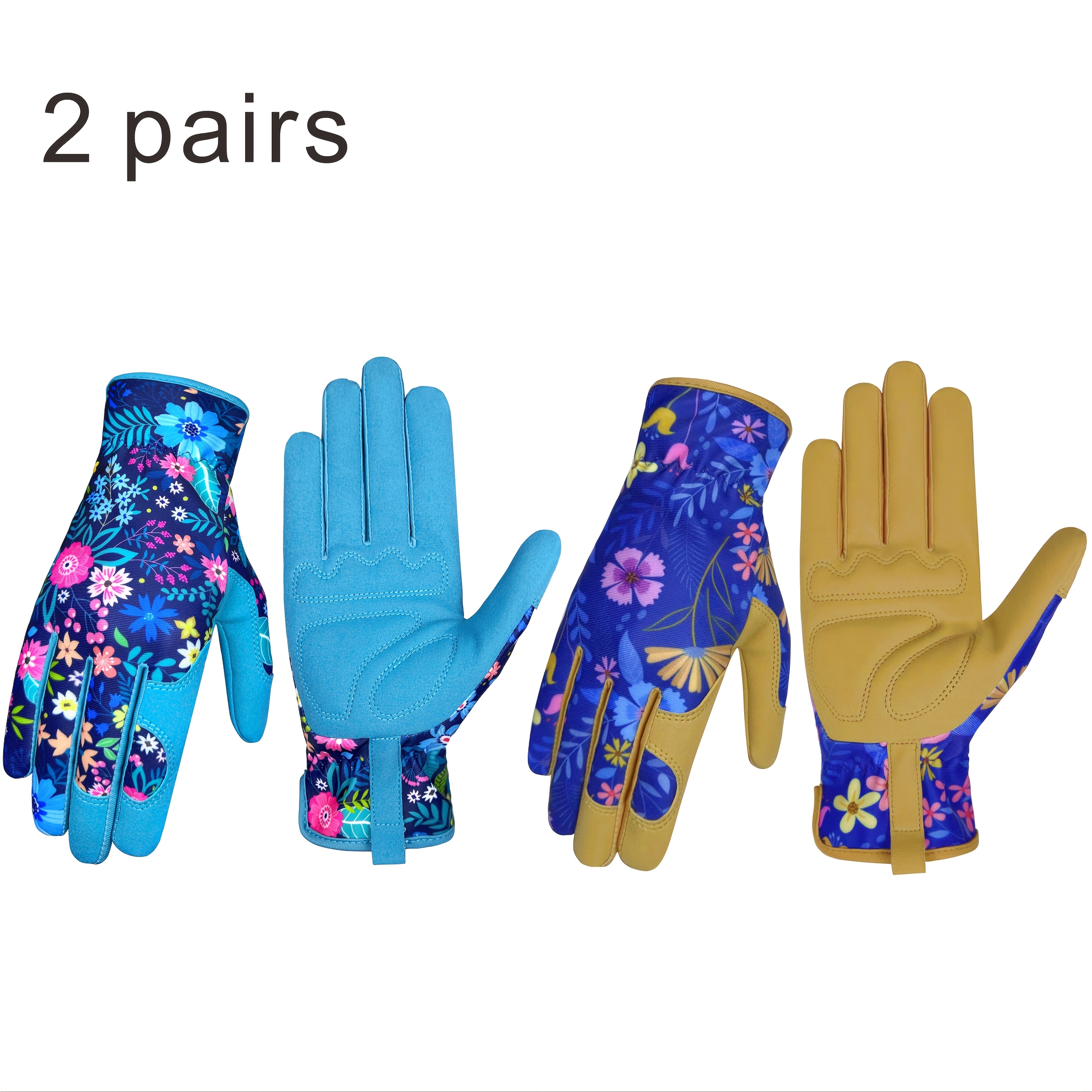 

Floral Pattern Breathable Gardening Gloves, & Flexible For Digging, , Weeding, Pruning & - Machine Washable Outdoor Garden Gloves With Cuffs, Material