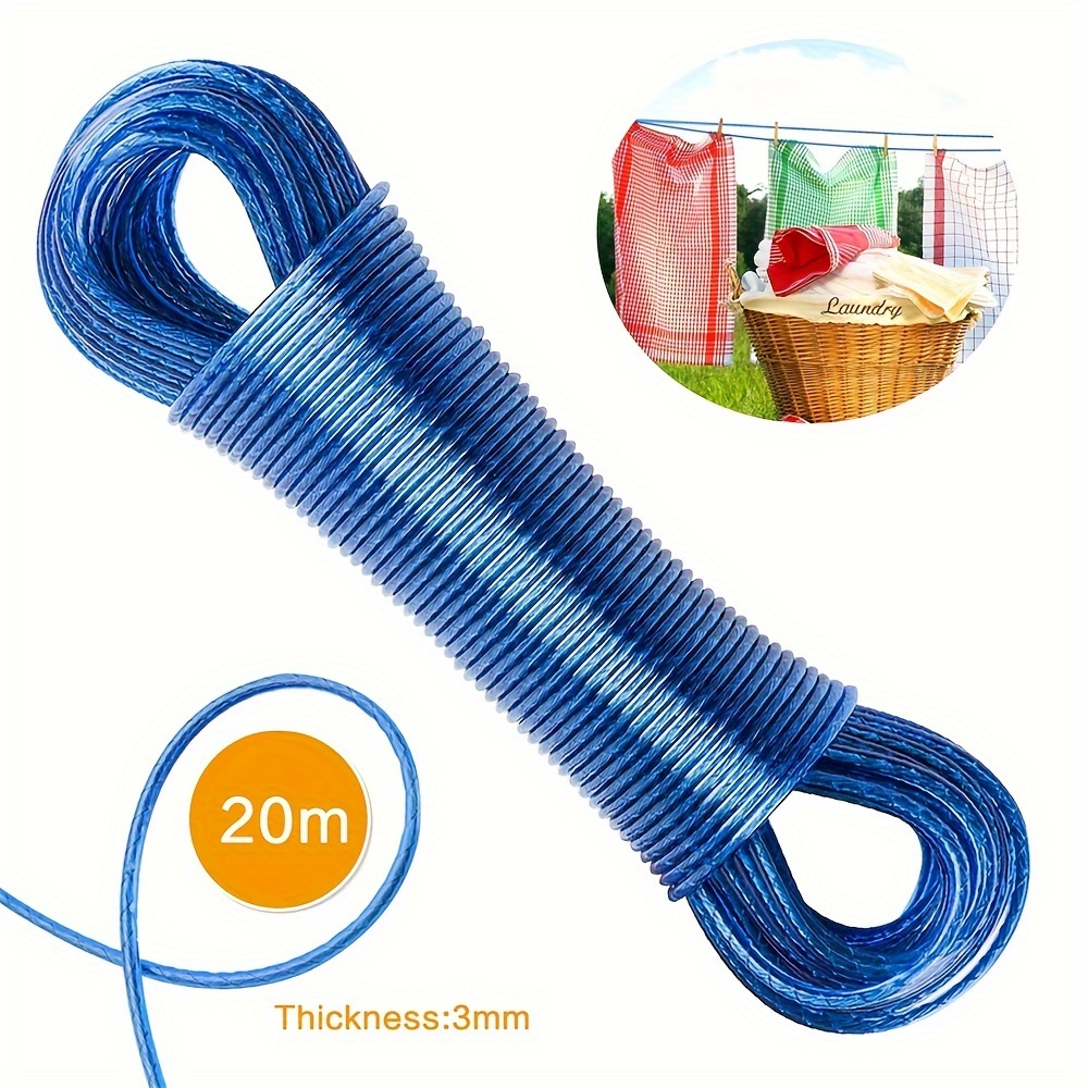 Laundry Line Rope Tent Accessories Outdoor Clothes Lines Portable  Clotheslines for Outside Drying Clothes Indoor Hanging Clothes