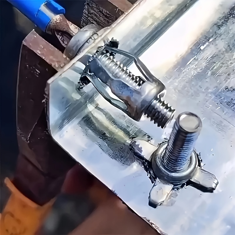 Juego de 52 piezas de pernos de expansión y tuercas de acero al carbono, con diseño de pétalos para encaje rápido, resistente y anticorrosivo, ideal para construcción, automóviles y equipos de comunicación