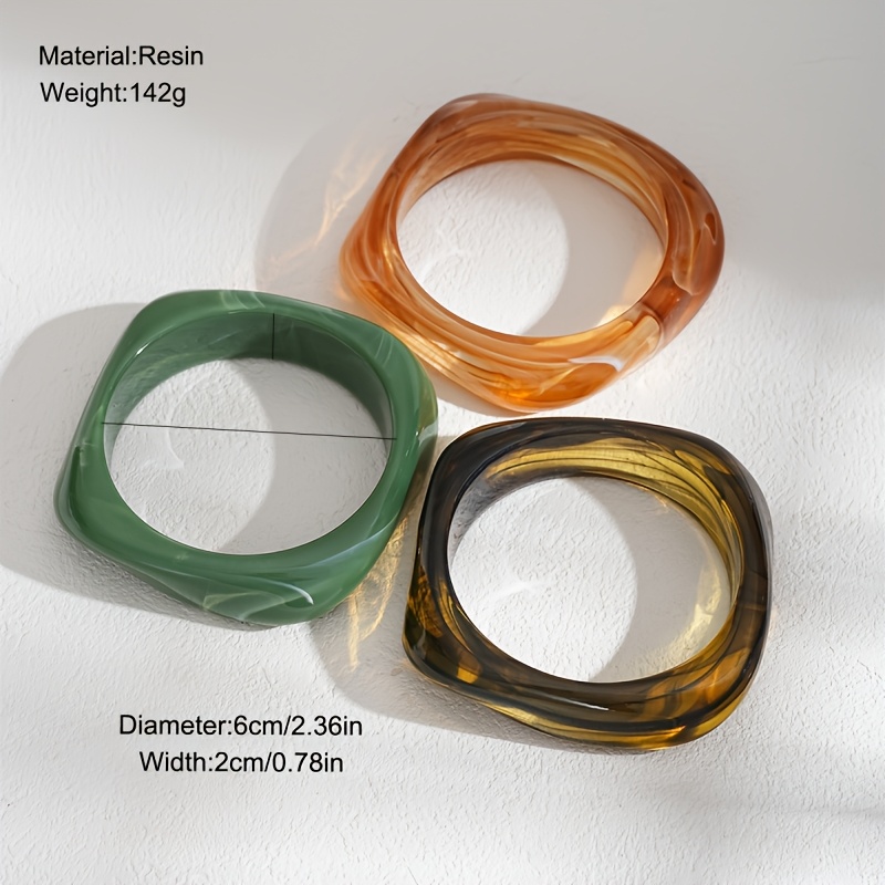 3pcs Multi-layered Stackable Bracelets Set