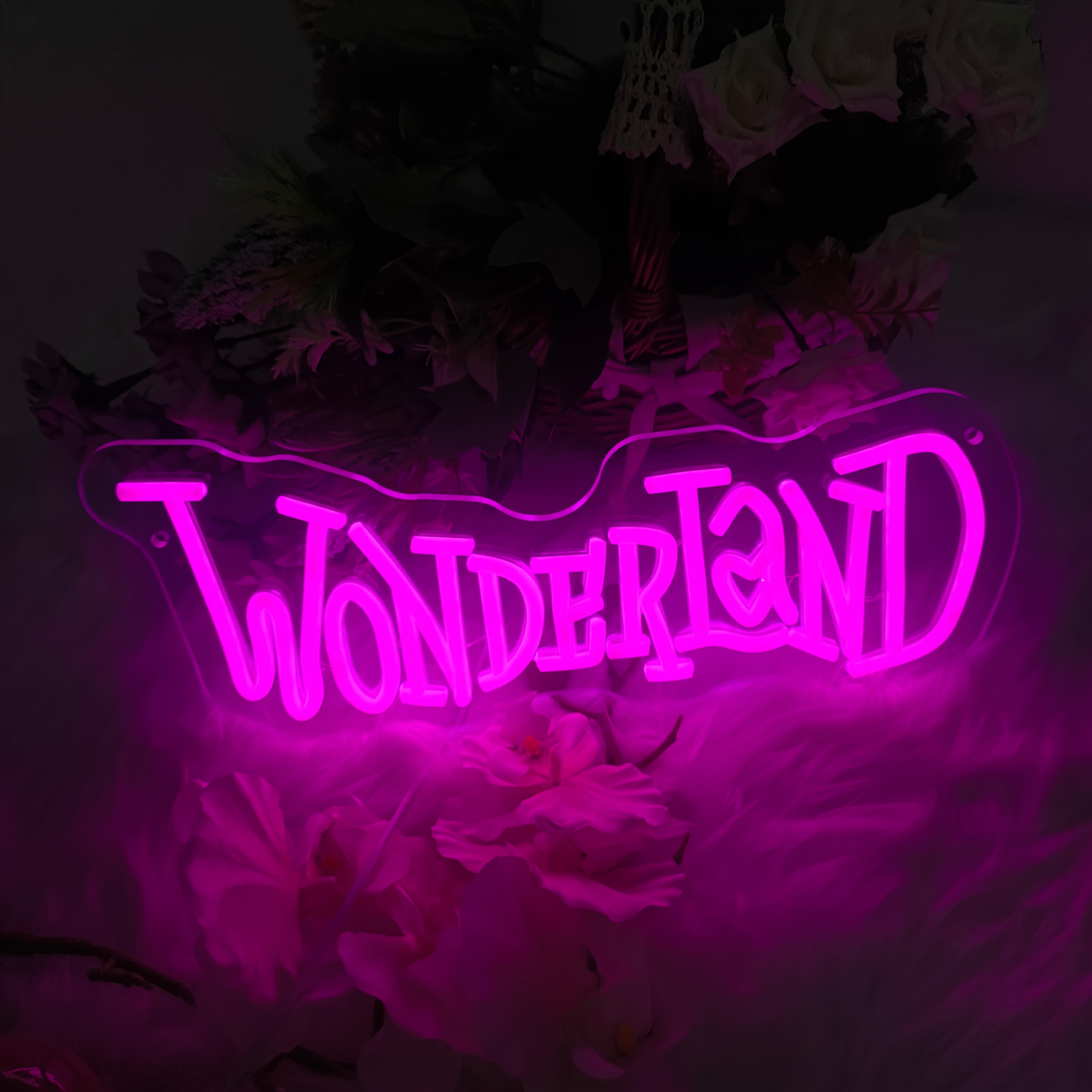 Image of Liuyang Neon Signs, Dimmable Usb Powered Tea Party Neon Lights For Bedroom Decor, Tea Party, Birthday Background, Cafe, Restaurant, Room, , Gift For Family Friend