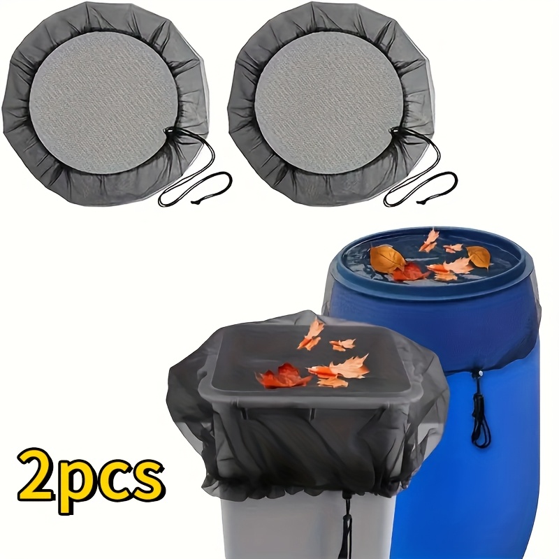 TEMU 2 Durable Mesh Screens, Outdoor Garden And Patio Protective Screens With Drawstrings, Suitable For Rain Barrels, No Batteries Or Electricity
