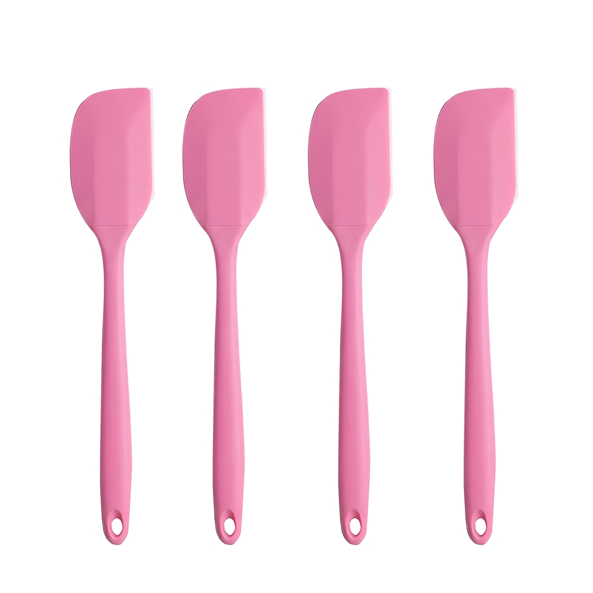 Image of 4pcs Multicolor Silicone Small Spatulas, Silicone Scrapers, Food-grade Silicone, Cream Scraper For Mixing, Cooking, Baking