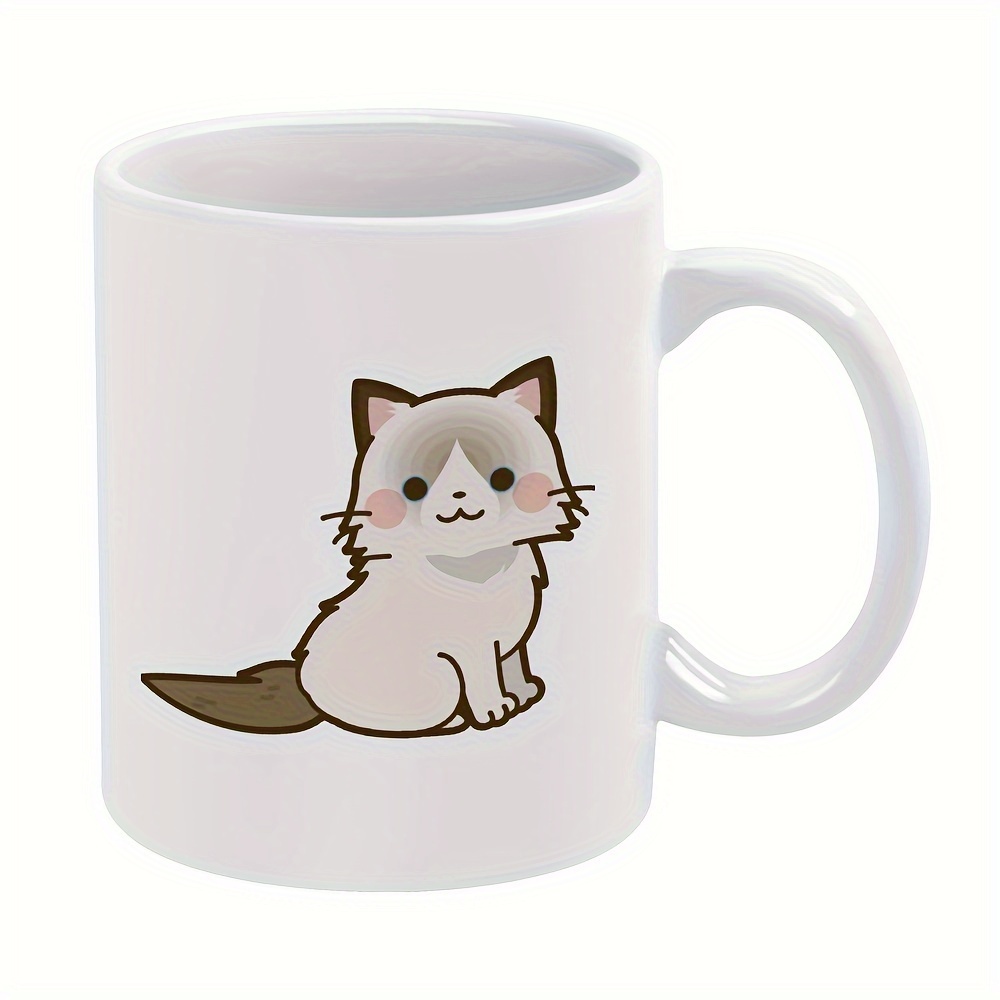 Temu 1pc Cute Ceramic Cat Mugs With Lids Or Coaster Novelty Lovely Kitty  Tea Cup Japanese Kawaii Coffee Mugs For Women Girls Kids Christmas Birthday  Gift 10 8oz