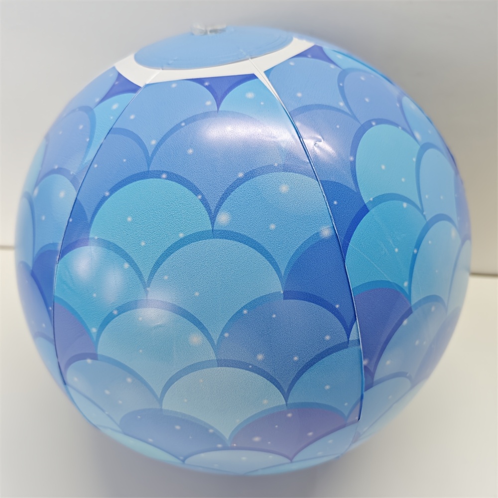 Inflatable Beach Ball with Fish Scale in Random Colors