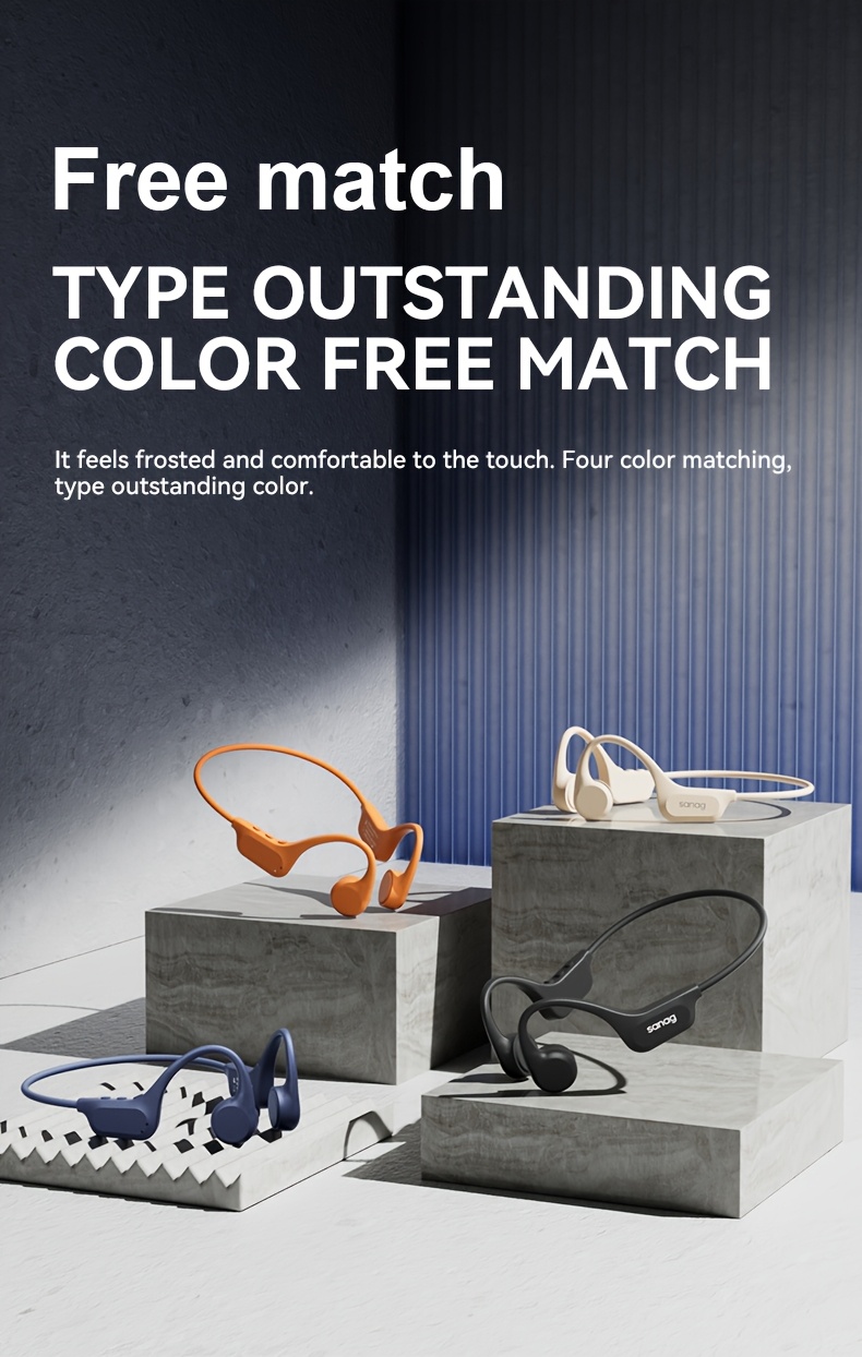 Astonishing Sanag B60S Bone Conduction Headphones with 64GB Memory, Open Wireless Design, 3D Stereo Sound, Suitable for Running And Cycling. 17 Sanag B60S Bone Conduction Headphones with 64GB Memory, Open Wireless Design, 3D Stereo Sound, Suitable for Running And Cycling.