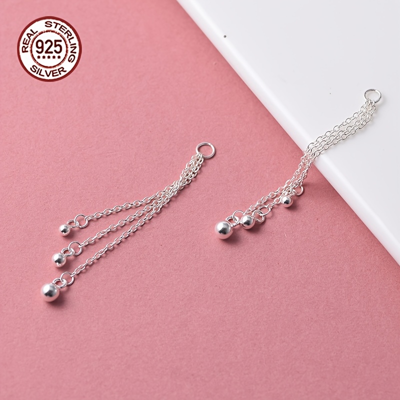 925 Silver Triple Strand Chain Component Set