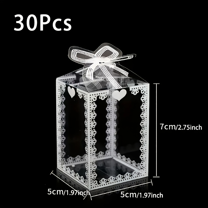 TEMU Regalo /Lui 30 pezzi Scatole Trasparenti con per Confezioni Regalo - Stampate, Feste e Articoli per Feste - per Candele, Bambole e Altro - per