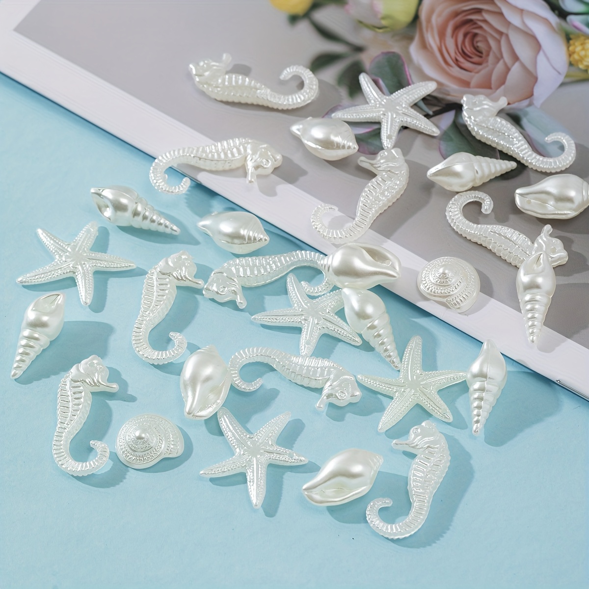 Image of 1.06oz Marine Baroque Easy Clear Creature Beads - Suitable For Creative Jewelry Making, Handmade - Very Suitable For Fashion Projects, Beads And Bead Assortments