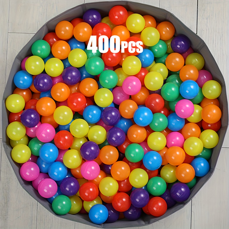 100 200 400pcs plastic balls suitable for children made of pe material in    ow colors