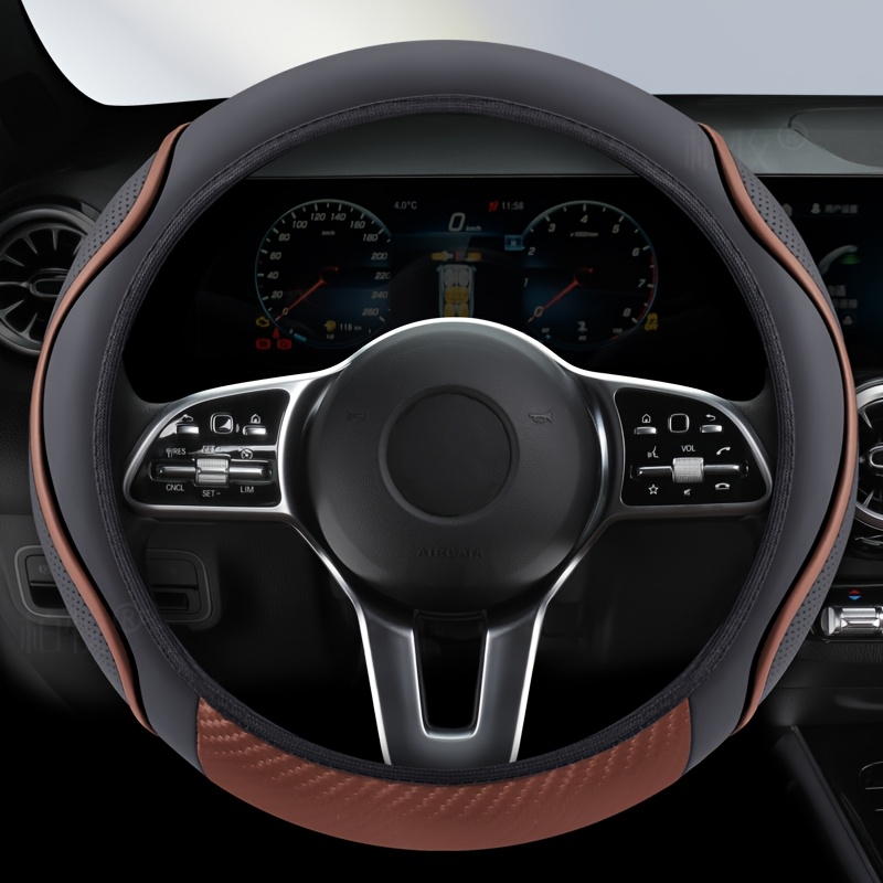 TEMU For Steering Wheel Cover - Anti-slip Grip And , 36-38cm Steering Wheels, Retractable Design (sporty/, Universal For All Cars)
