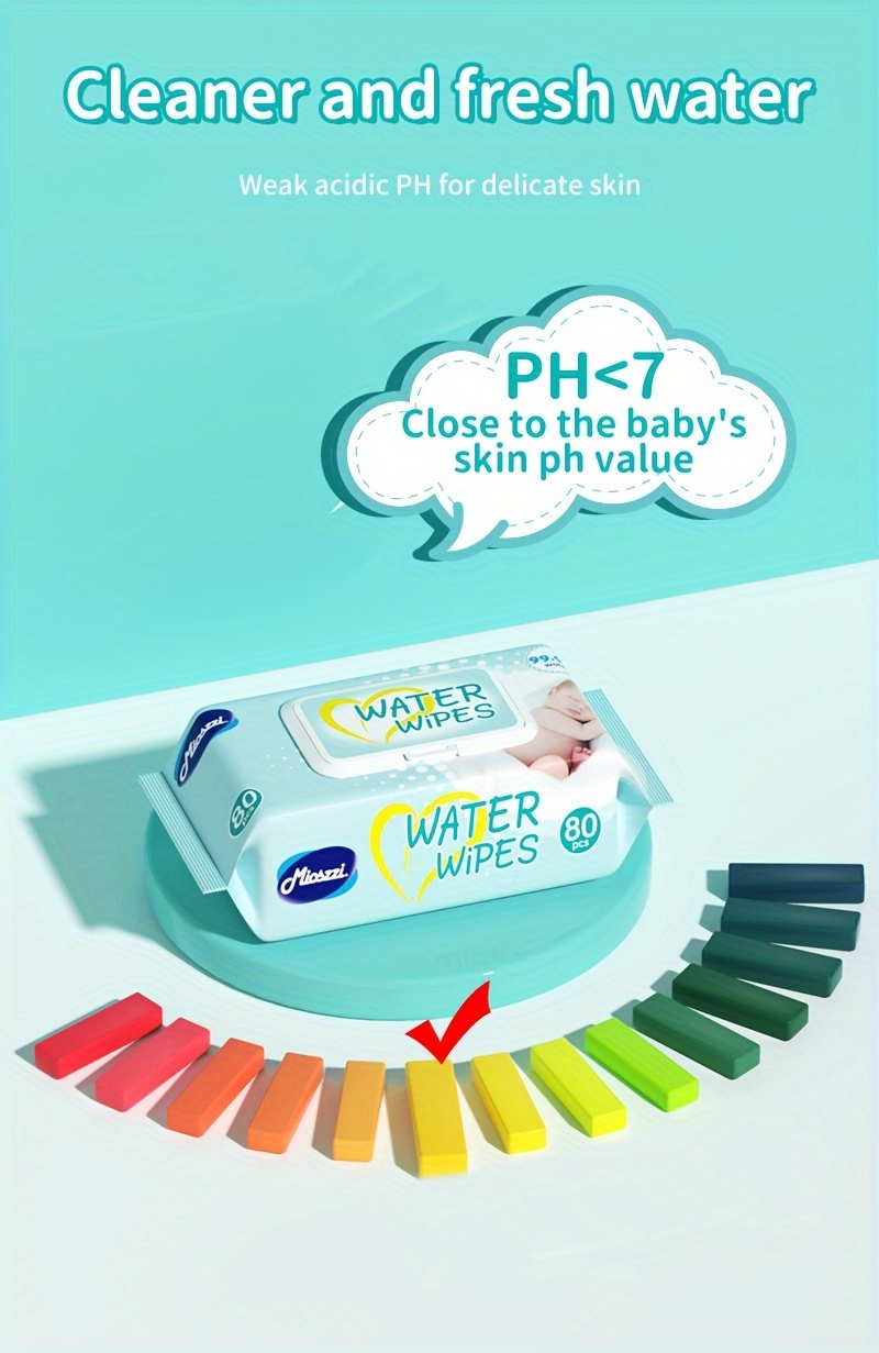 MIOSZZI Baby Wet Wipes 99.9% EDI Pure Water No Fluorescent Agent Zero Additives For Sensitive Skin Newborn Can Use Aloe Vera Extrat Take Care Of Baby Skin Clean Baby Hand & Mouth Water Wipes Kids Cleansing Wipes Large Packing For Family Use