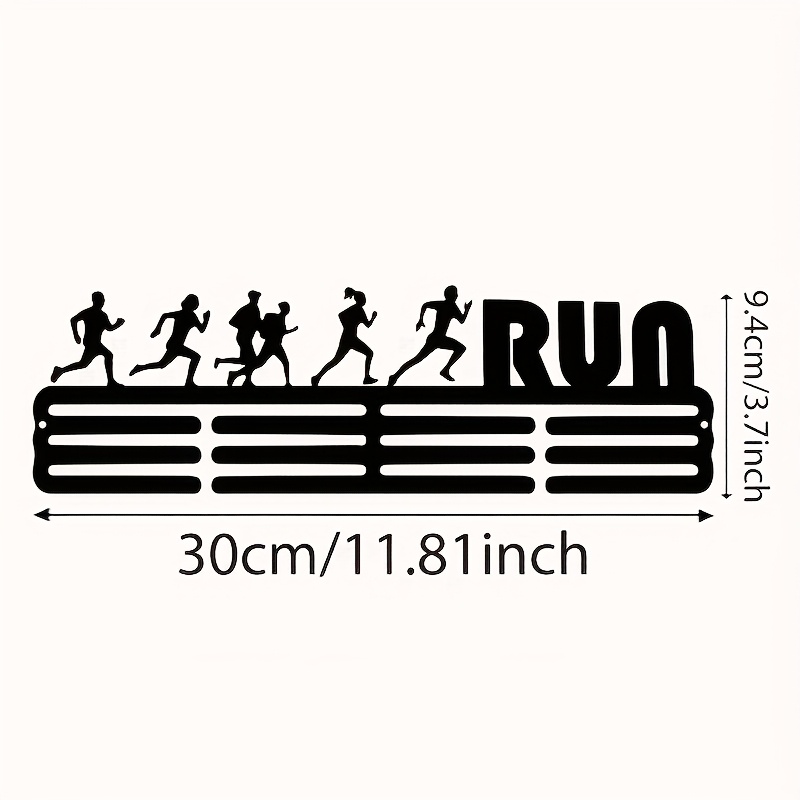 E-shop 1 Stück inspirierender Metall-Displayständer – Platz für 60 Medaillen, Sportpokal-Aufhänger, perfektes Geschenk für Sportbegeisterte, einfach zu