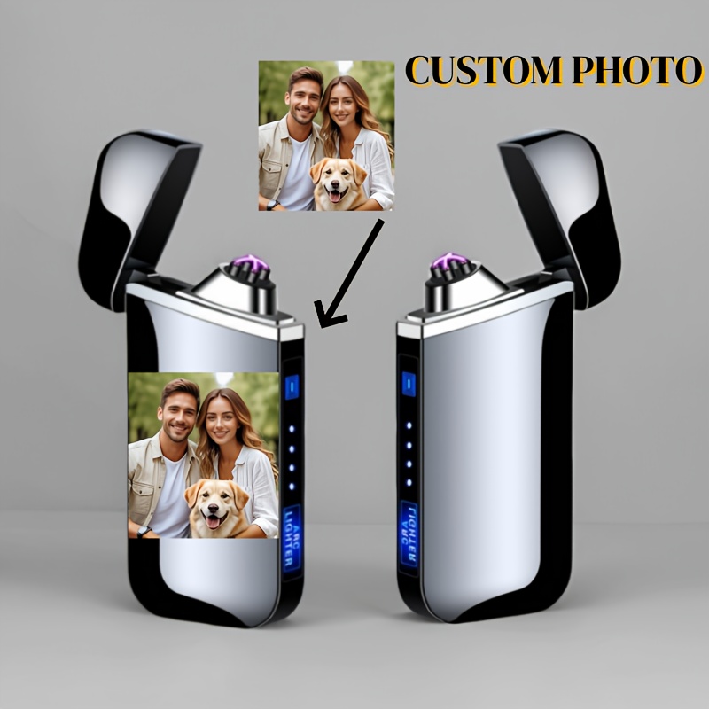 Image of Personalized Electronic Lighter, Custom Colored Photo Gift Lighter, Valentine's Day, Christmas, Birthday, Wedding Anniversary, Souvenir, Gift For Men, Father, Boyfriend, Husband