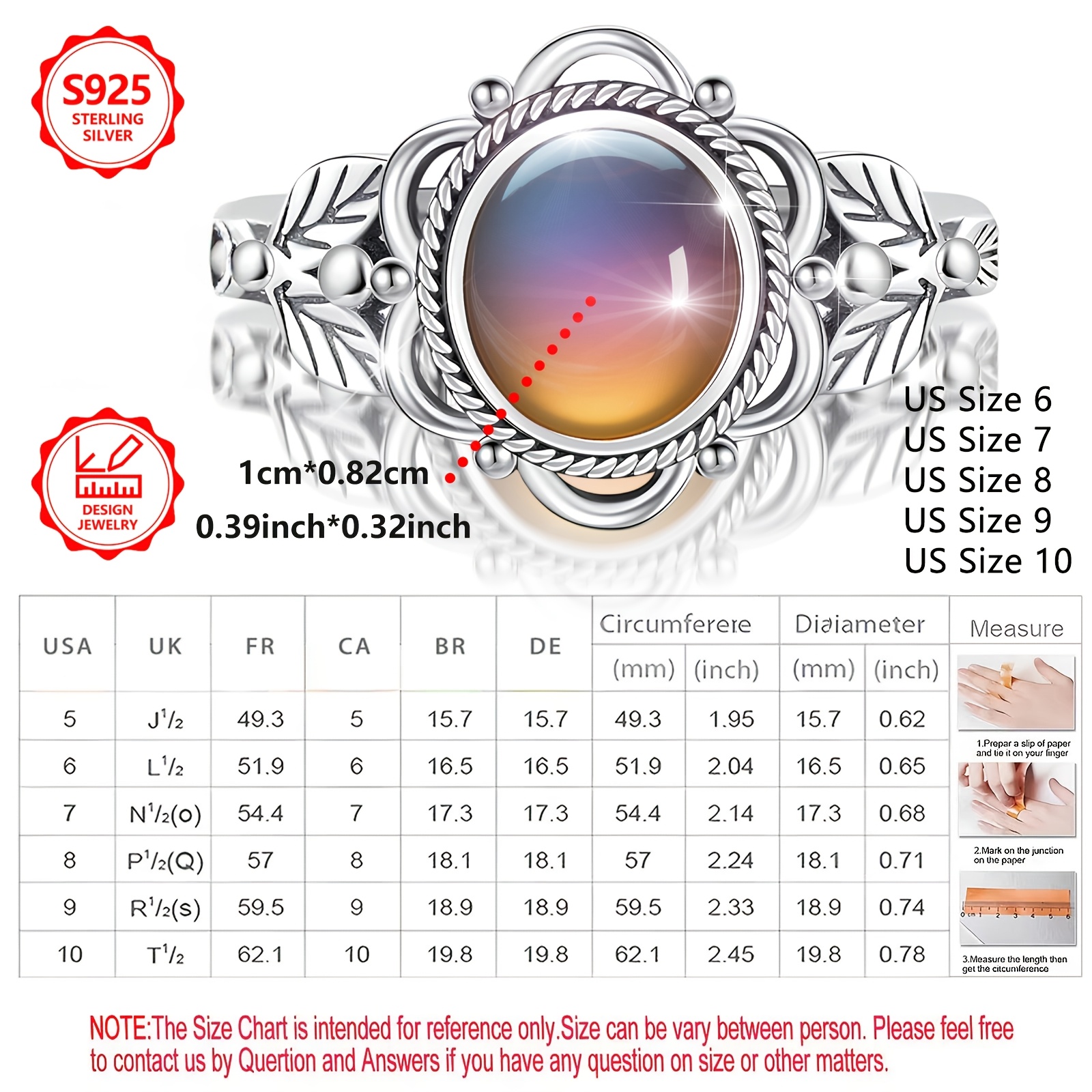 Women's Vintage Bohemian Style 925 Sterling Silver Ring