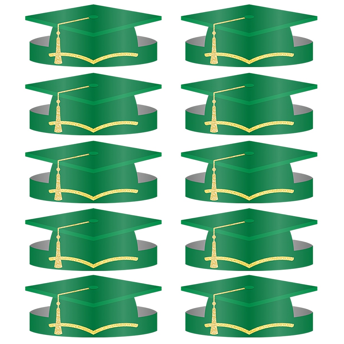 TEMU 10 pezzi da laurea regolabili, fascia per capelli, regalo di laurea Decorazioni per feste di laurea I Halloween I Natale I Navidad