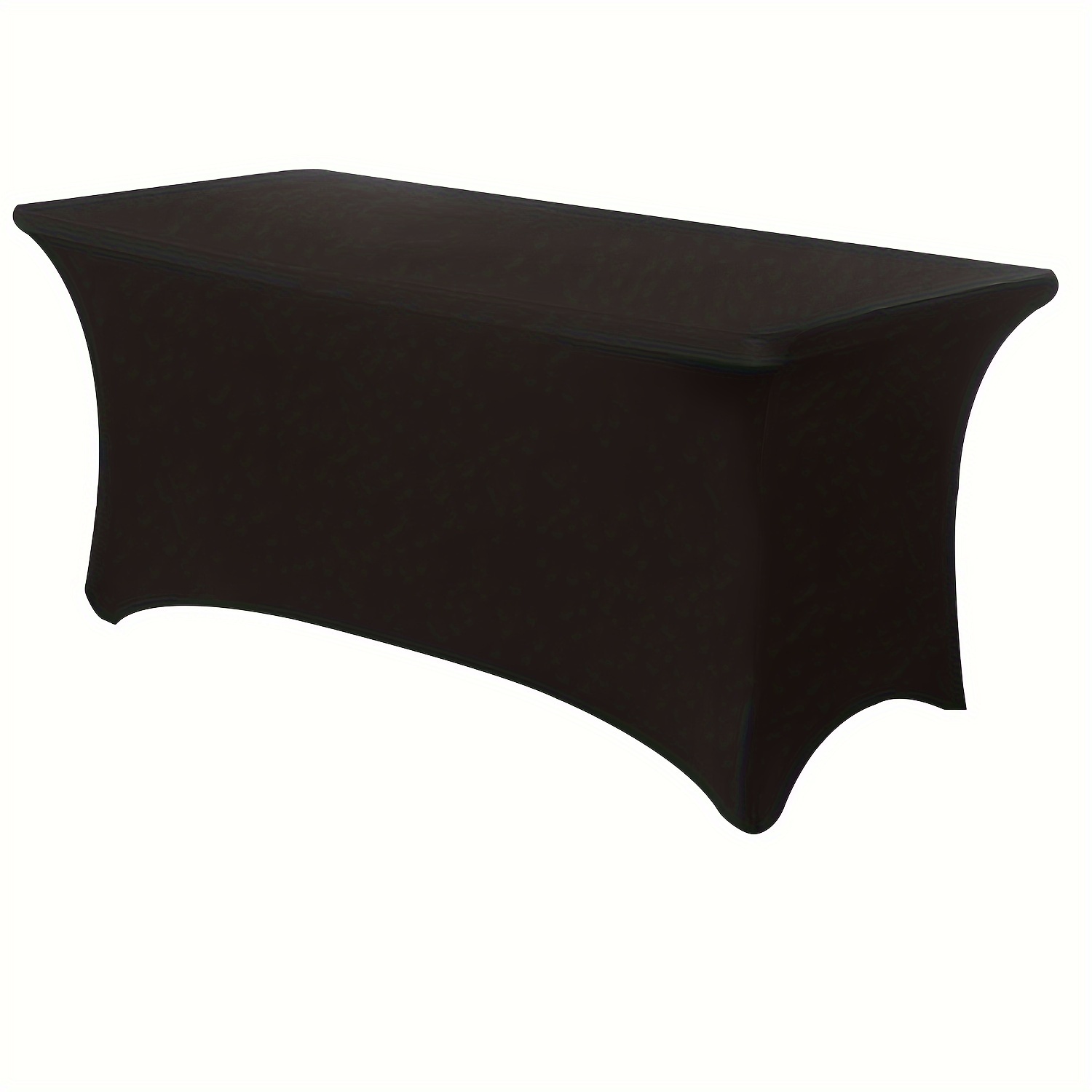 TEMU 1pc Rectangular Full-wrap Tablecloth, Polyester Stretch Washable Table Cover, Suitable For Kitchen Decor, Weddings, Birthdays, Parties, Craft