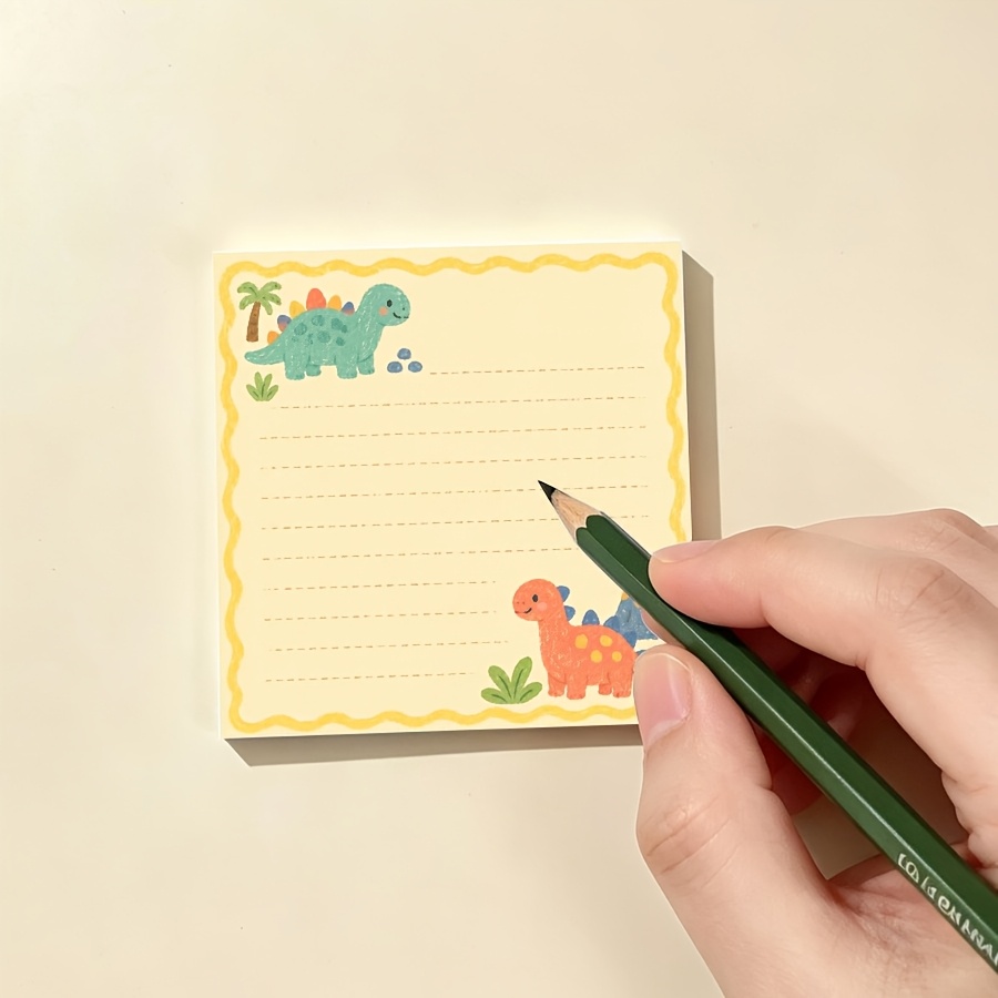 Cute Dinosaur Memo Pad for Notes and Journaling