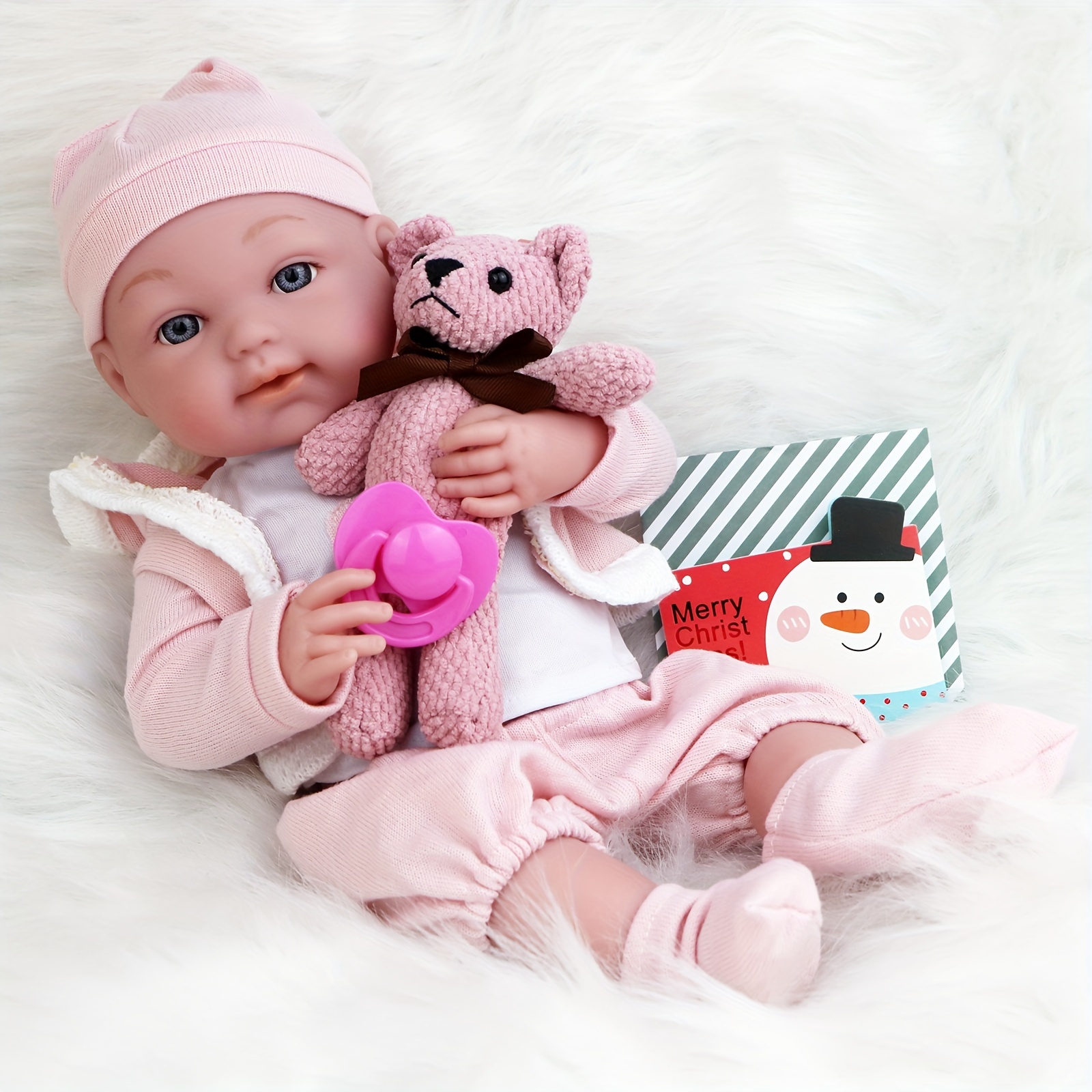 Reborn Baby Dolls - 43.18 Cm Realistic Newborn Soft Vinyl Baby Dolls Toy  For Kids