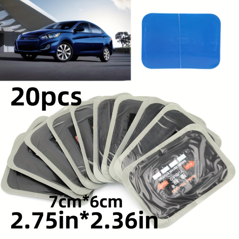 

2.75in*2.36in 20pcs Repair Patch Heavy Duty Tire Patches Puncture Repair Patch For Car Truck Bus Tractor