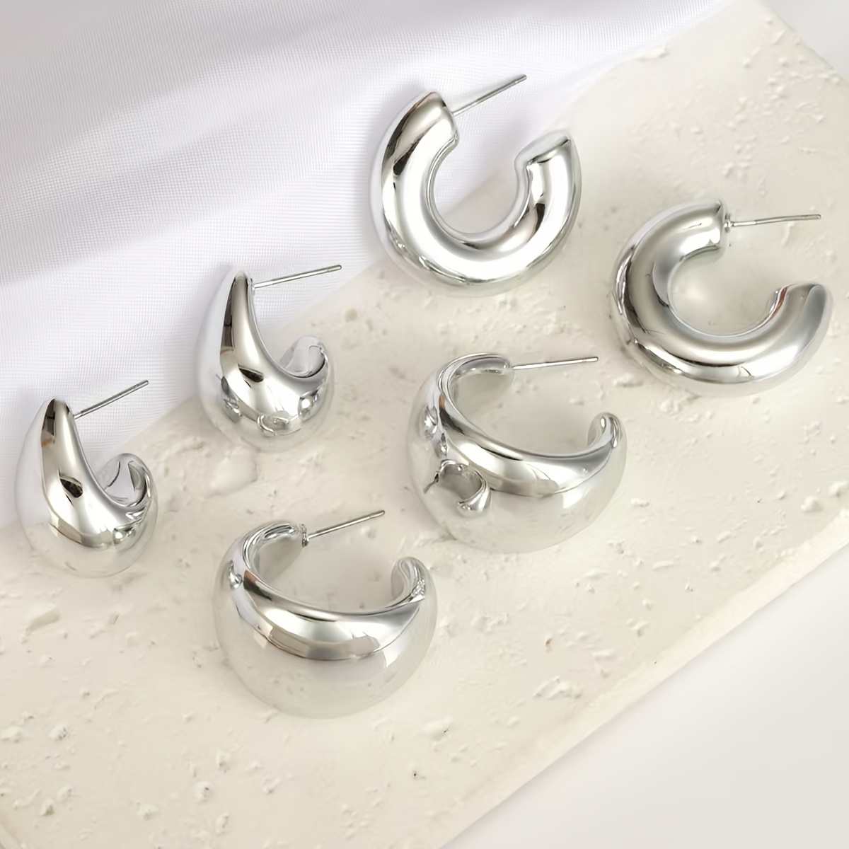 Water Drop Teardrop Earrings Set for Women