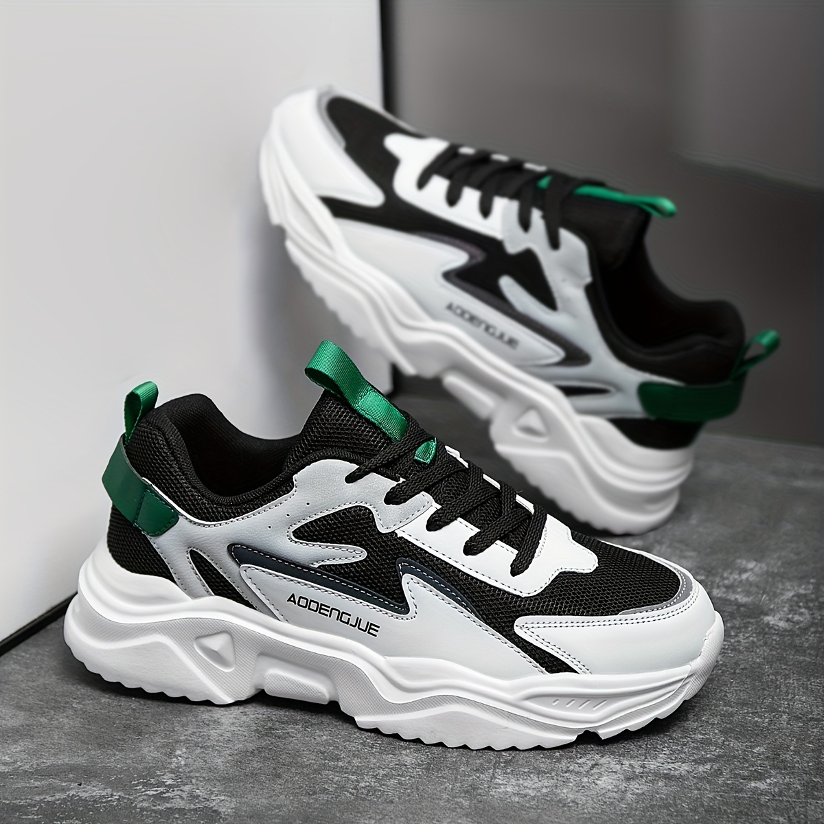 mens fashionable chunky sneakers casual sporty dad shoes Temu