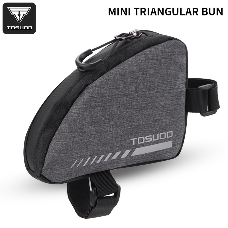 TEMU Tosuod Bike Frame Bag Riding Storage Bag Road Bike Bag Triangle Pouch Portable Compact Riding Bag