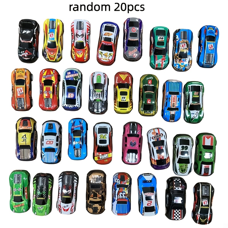 Gift For Her/him 20pcs Pull Back Toy Cars Bulk, Car Party Favors For Kids, Fillers For Boys And Girls, Prizes For Carnival Games Classrooms Rewards, Random Pattern For School Christmas Halloween