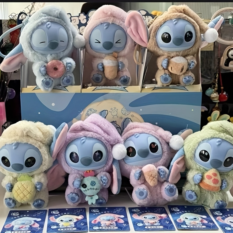 1pc Disney Stitch Collectible Figurine Mystery Box Series - Cute Anime PVC Figures with Assorted Outfits (Clothing, Hoodies, Bunny Ears) for Home Decor, Living Room Display, Gift for Disney Fans, Playful Room Accents, Whimsical Design, Detailed Character Design, Premium Collectible, Limited Edition, Pop Culture Lovers