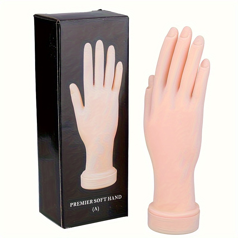 

Limegirl Flexible Nail Art Practice Hand - Bendable, Reusable Mannequin For Beginners & Pros, Odorless