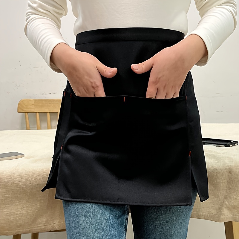 

1pc Apron, 's Men And Women's Half Length Short Apron, For Coffee, Western Restaurant, Hot Pot, Shop, Apron, Restaurant, Catering Work Clothes, Color, , Home Supplies