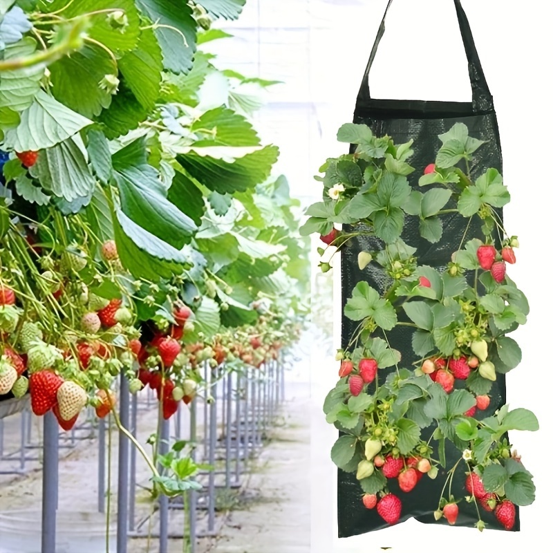 

1 Pack, Creative Vertical Planting Bag For Growing Strawberries, Tomatoes, Vegetables, Herbs And Flowers Indoors And Outdoors