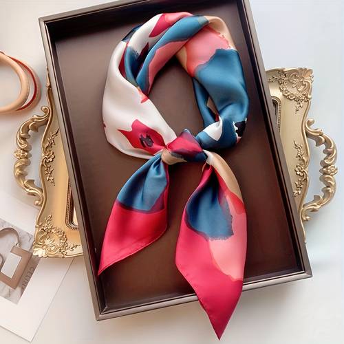 square scarf featuring suitable for uses such as a hijab or shawl categorized as a fashion accessory