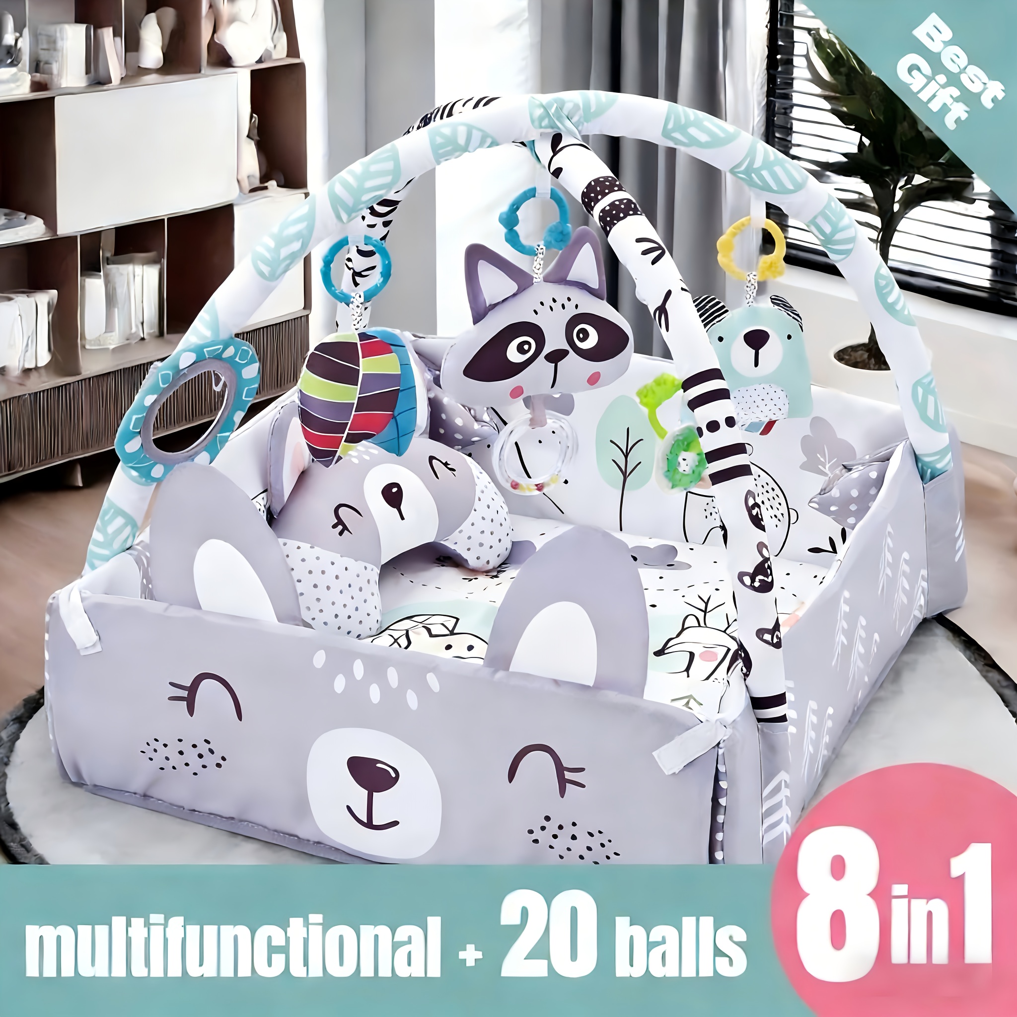 baby gym play mat sold on Temu United States