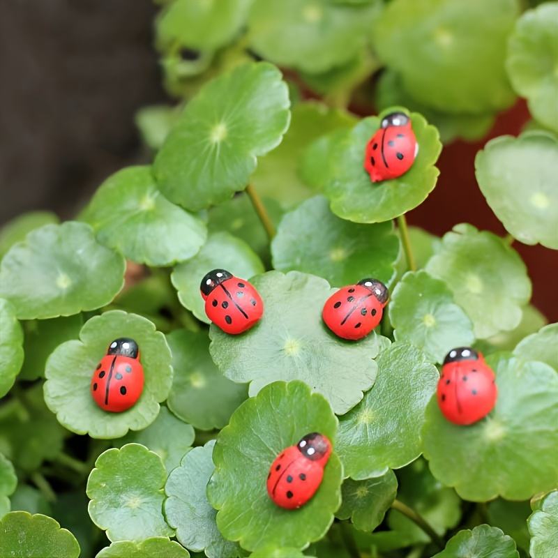 

100pcs Mini Red Ladybug Stickers - Self-adhesive, Flat Back For Easter Crafts, Home Decor & Card Making, Top Hat Decoration