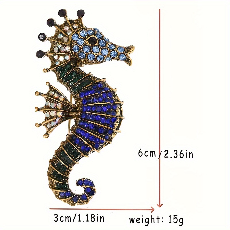 1pc Venda Quente Faísca Moda Animal Marinho Broche Corsage - Temu Portugal