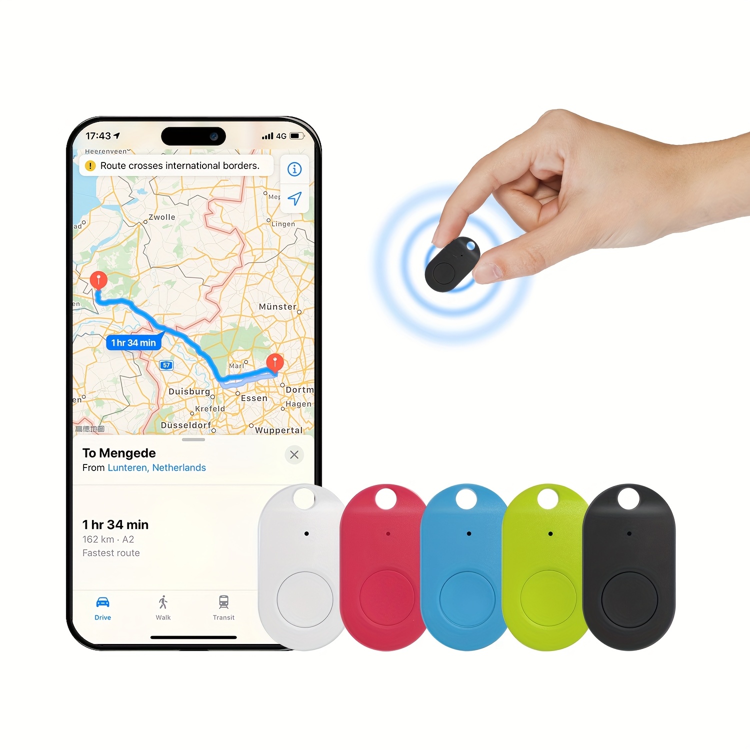 wireless portable gps tracking   smart anti loss device for iphone   phone   wireless key finder locator   device for dog pet cat wallet keychain luggage alarm reminder