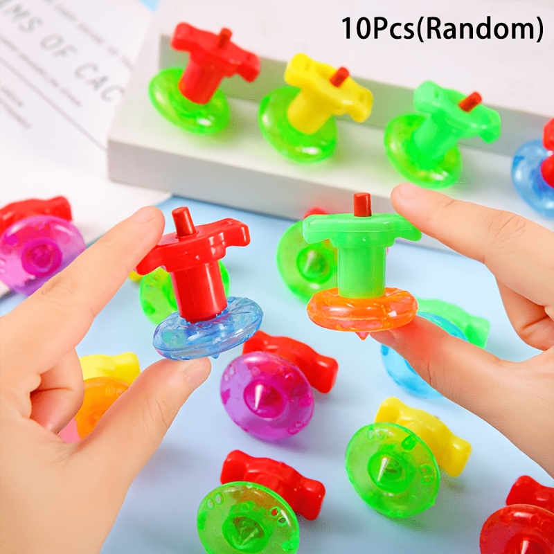 Image of 10/35pcs Mini Gyro Toy Spinning Top Desktop Birthday Party Favors Treasure Classroom Gift Christmas Pinata Filler Relax Baubles For (random)