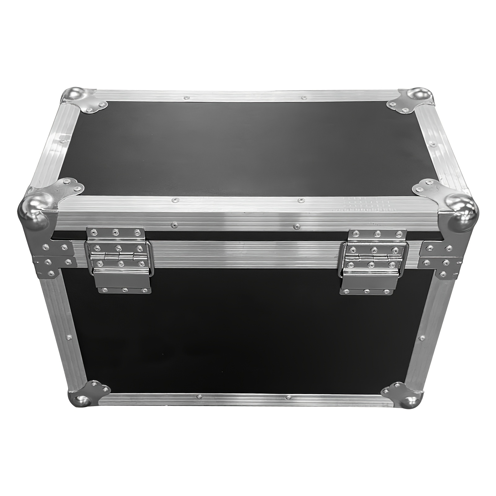 Image of Black Flight Case 53 X 25.2 X 38.5cm Eva Foam Partition Airline Case Pe Leather For 2pcs/4pcs Cold Par Lights, Stage Lights Drop-proof Durable