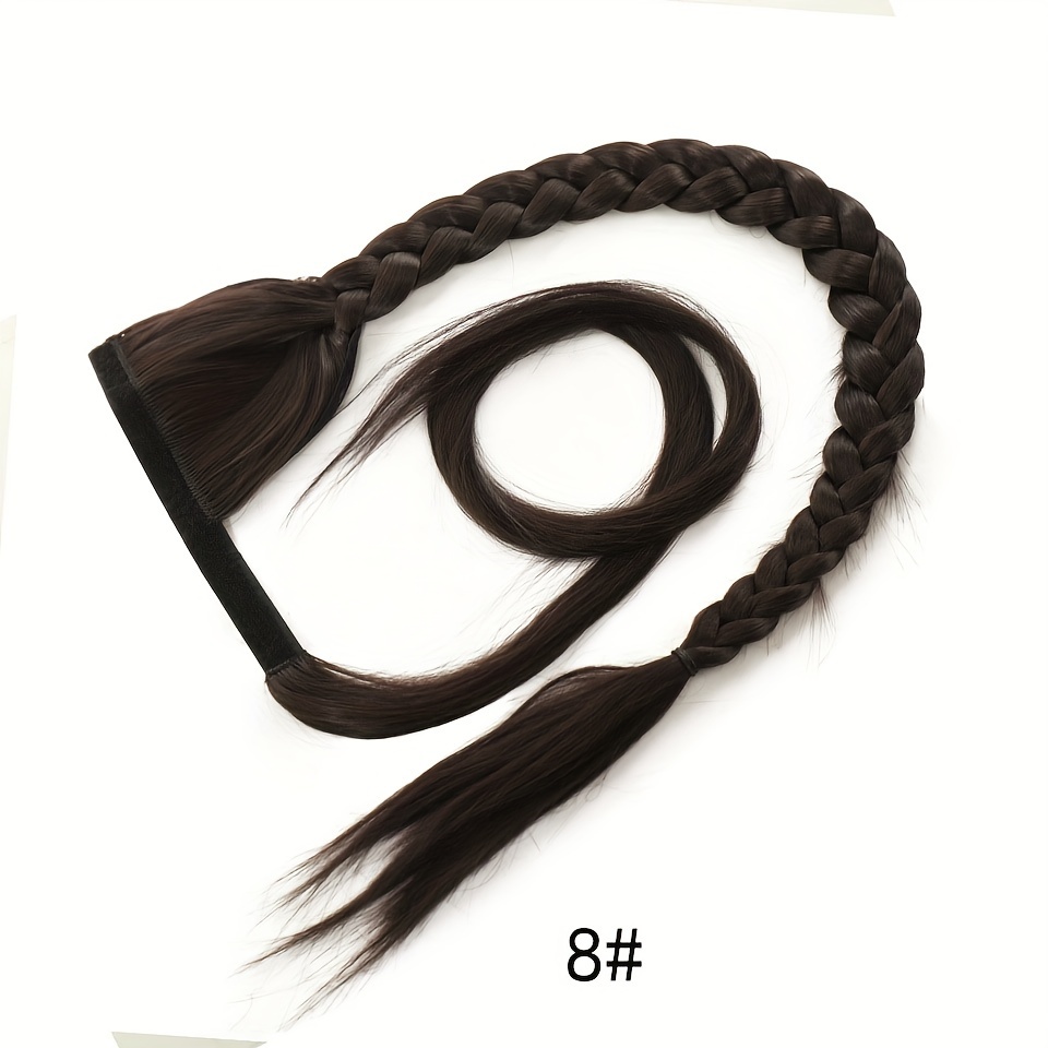   handcrafted twist braid ponytail extension versatile fishbone style for women   around design details 6