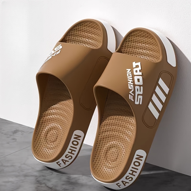 mens summer fashion massage slides non slip textured design eva material breathable open toe slippers for home outdoor and beach use indoor slippers casual slippers eva slides summer sandals Product details 6