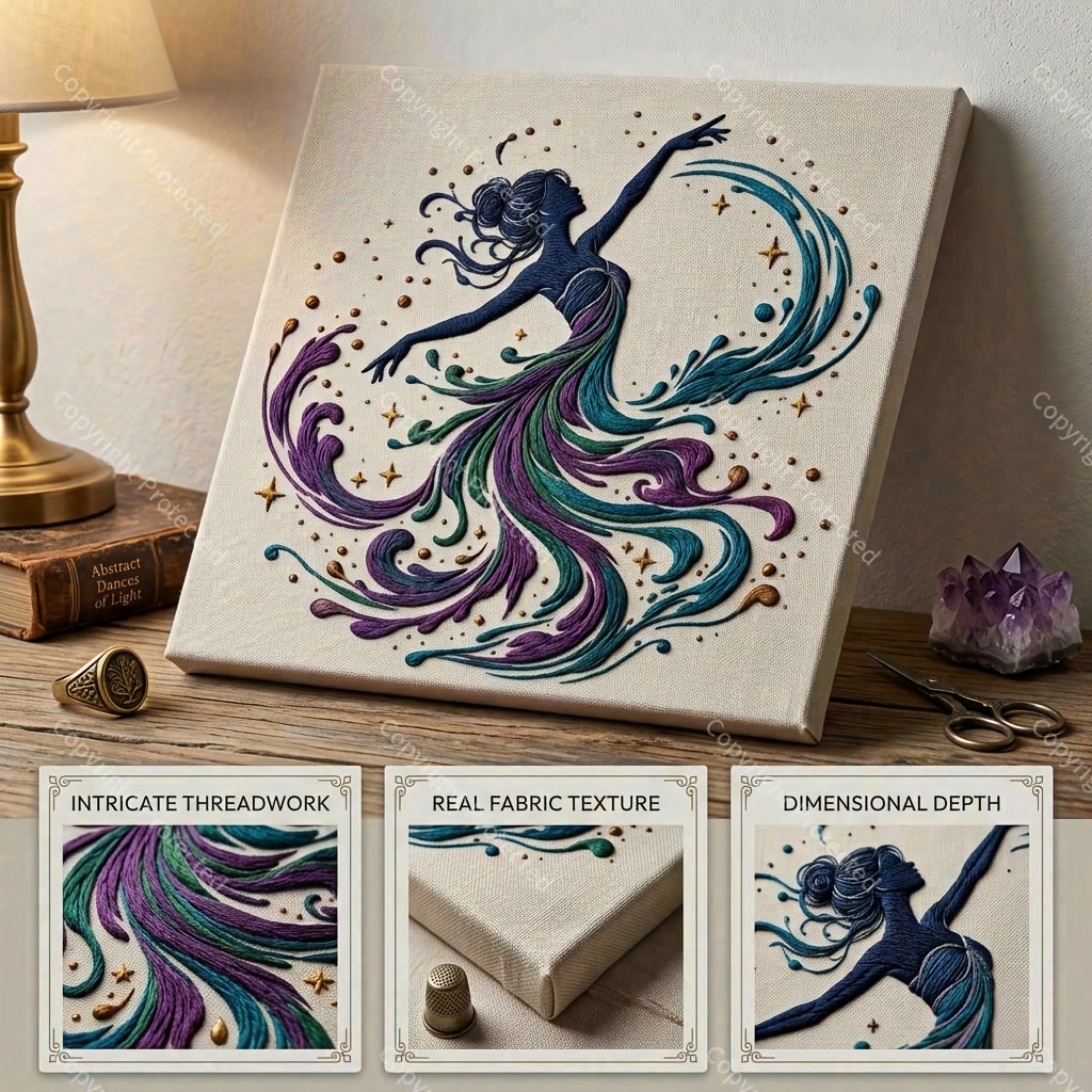 TEMU Stencil Donna 1 pz, 28x28cm/ pollici, per Pittura Riutilizzabile con Elegante Silhouette di Ballerina, Abito Fluttuante, Motivo a e Vortici per