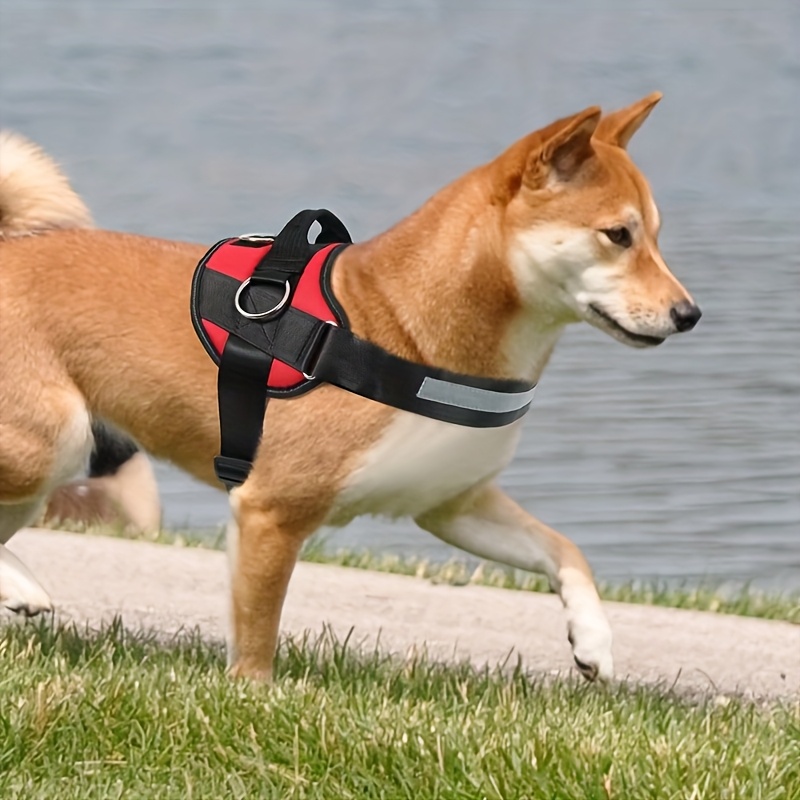 No-Pull Reflective Dog Harness, Breathable Adjustable Vest with Handle